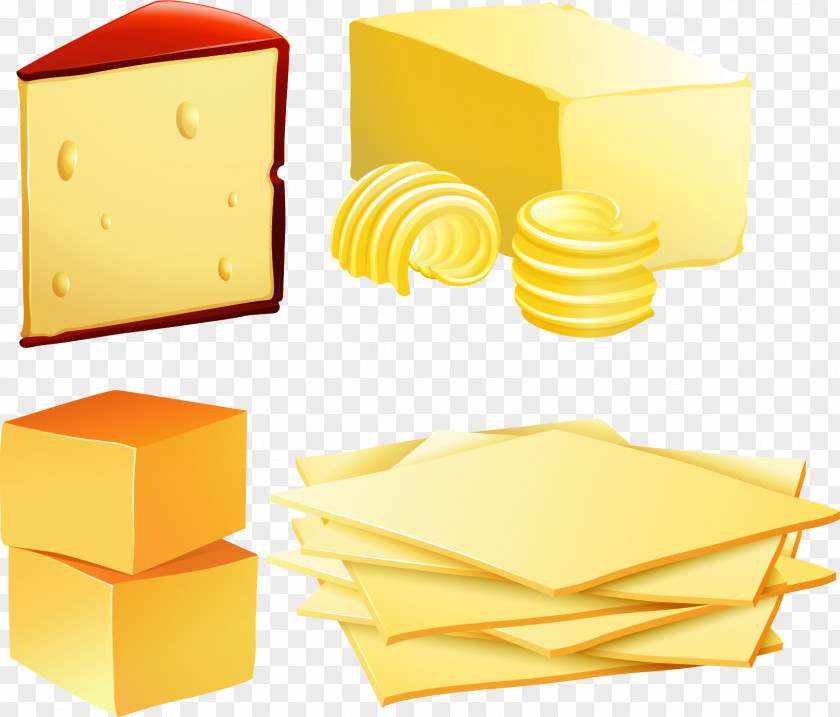 Vector Hand-painted Cheese Products Download Clip Art PNG