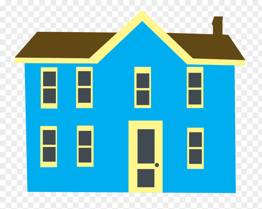 AOK Cliparts House Blue Clip Art PNG