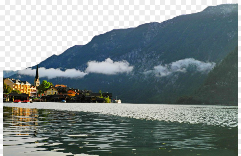 Austria Hallstatt Town Landscape Hallstxe4tter See Innsbruck Schwangau Tourist Attraction PNG