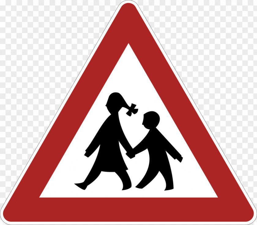 Child Traffic Sign Warning Risk PNG