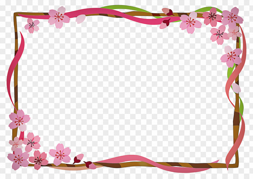 Picture Frame Pink Background PNG