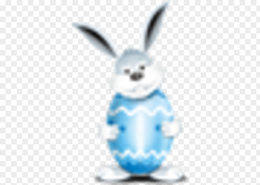 Plastering Effect Easter Bunny Egg PNG
