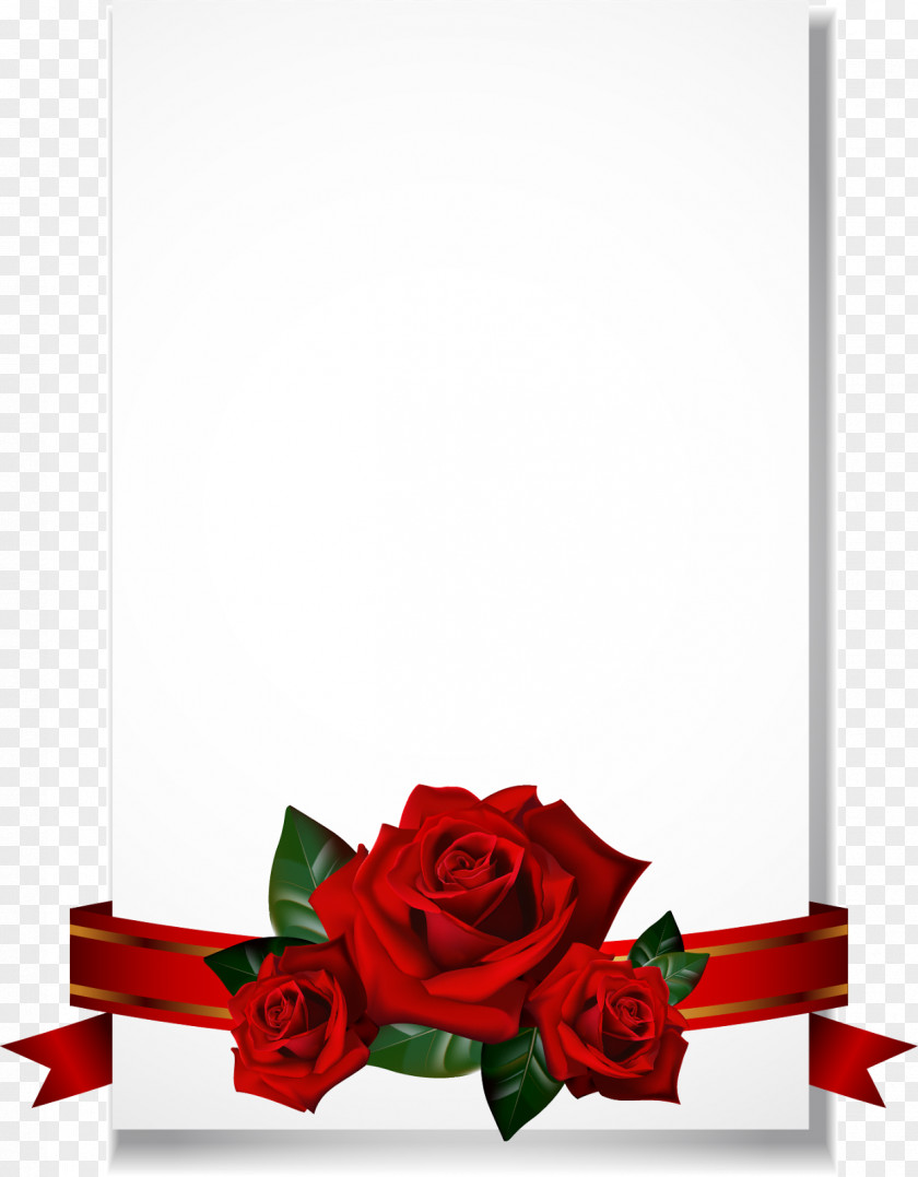 Red Rose Border Wedding Invitation Borders And Frames Greeting & Note Cards Clip Art PNG