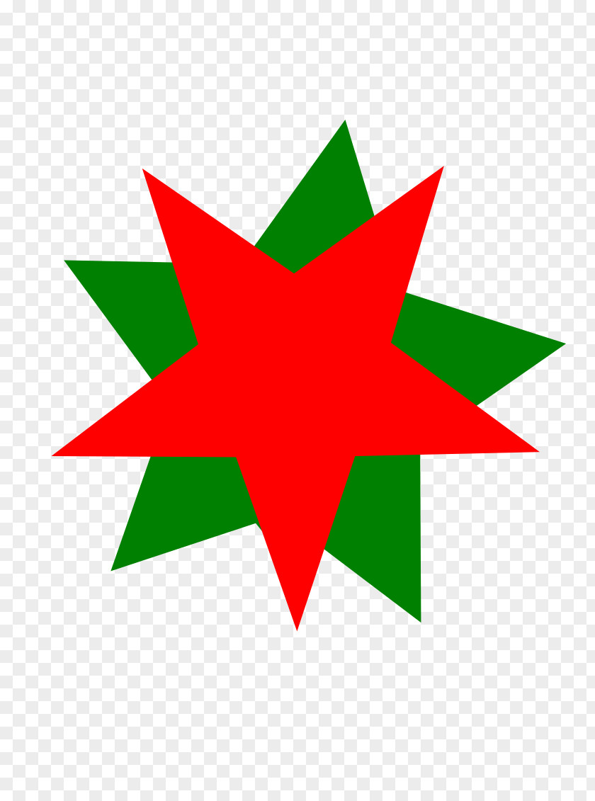 Red Star Green Clip Art PNG