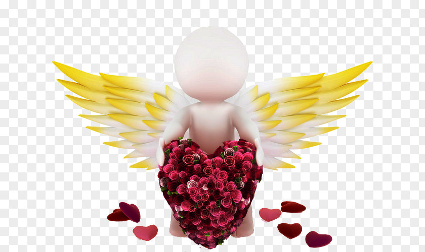 Angel 3D Computer Graphics Heart PNG