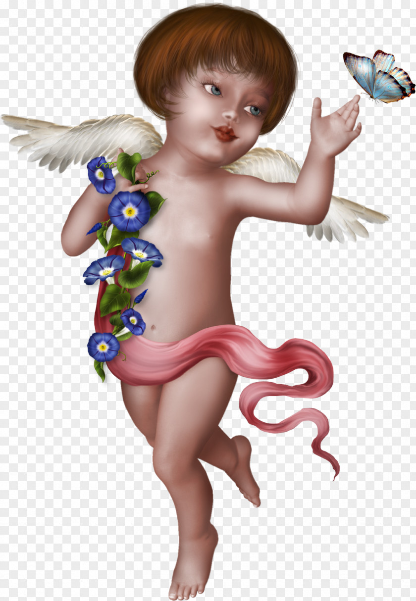 Cupid Child Glass Bottle Toddler Fairy PNG