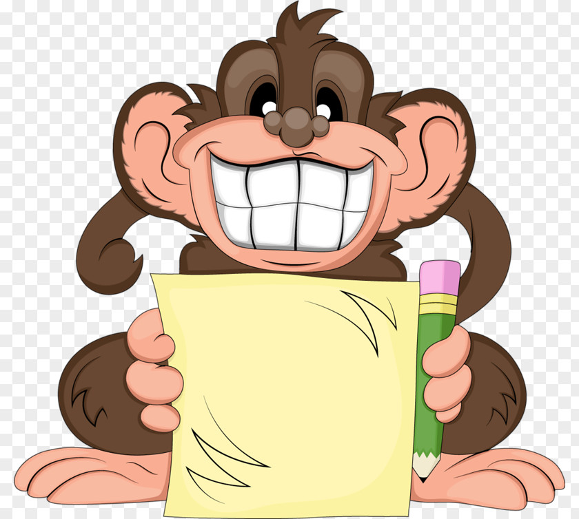 Orangutan Tag Monkey Humour Cartoon Clip Art PNG