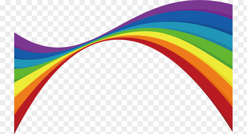 Rainbow Ribbon Material Download PNG