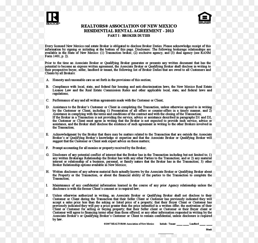 Home Rental Agreement Contract Lease Document Renting PNG