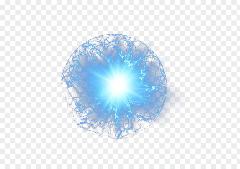 Blue Light Circle Pattern PNG