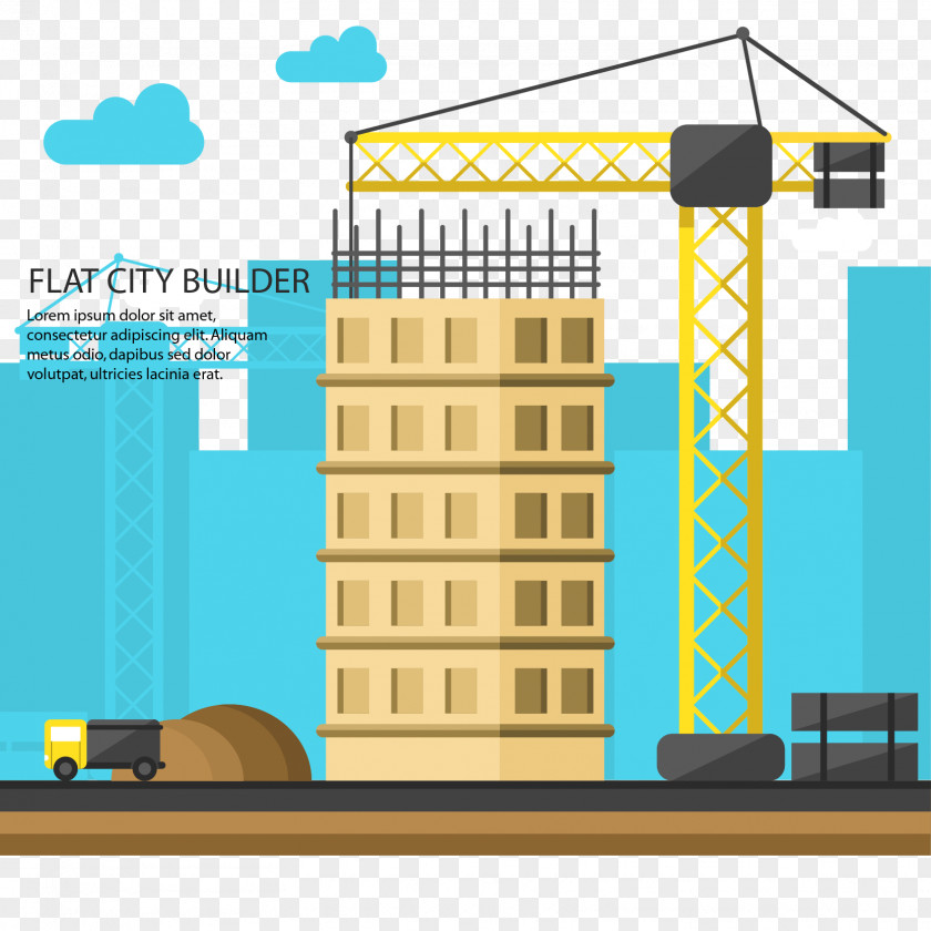 Construction Crane Site For Free Download Drawing Architectural Engineering Building PNG