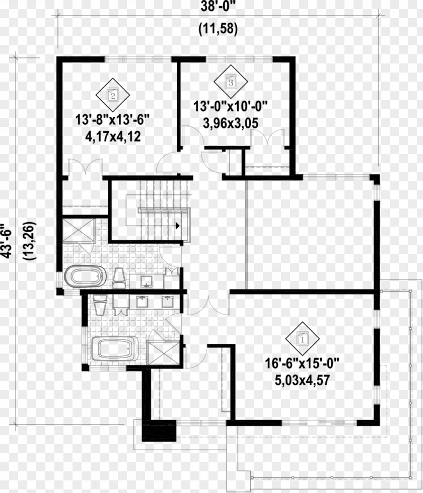 House Floor Plan PNG