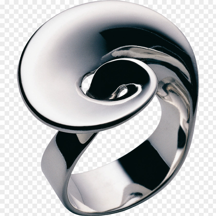 Silver Jewellery Ring Sterling Möbius Strip PNG
