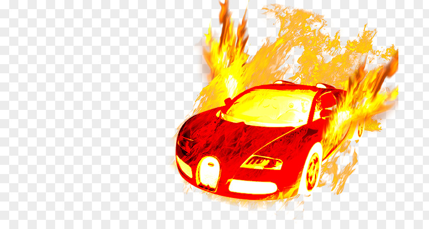 Sports Car Flame PNG