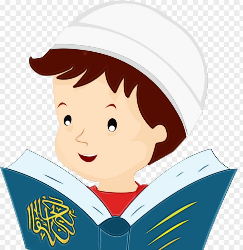 Cartoon Reading Child Smile PNG