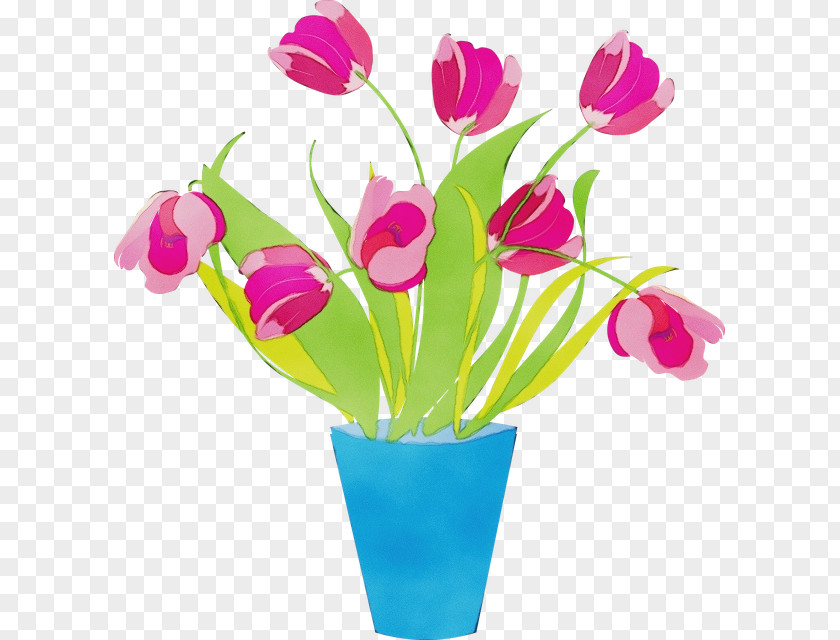 Flower Flowerpot Tulip Cut Flowers Plant PNG