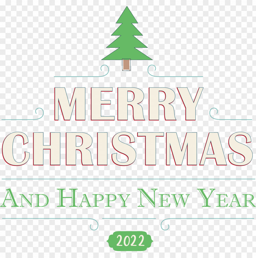 Merr Christmas Happy New Year 2022 PNG