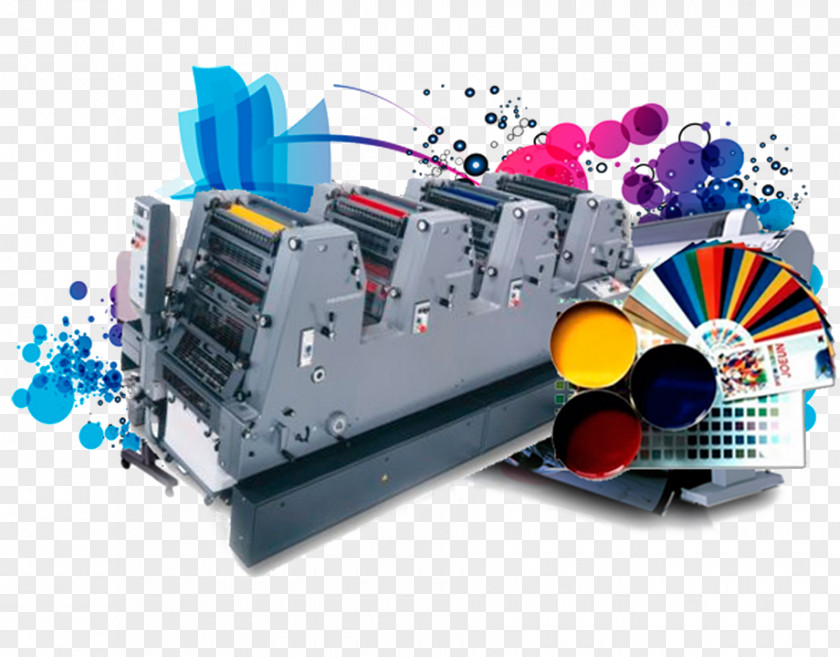 Offset Impresion Printing Press Paper Digital PNG