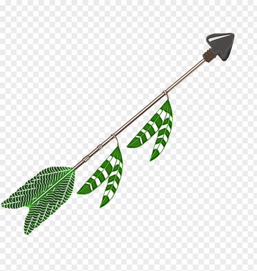 Plant Green Bow And Arrow PNG