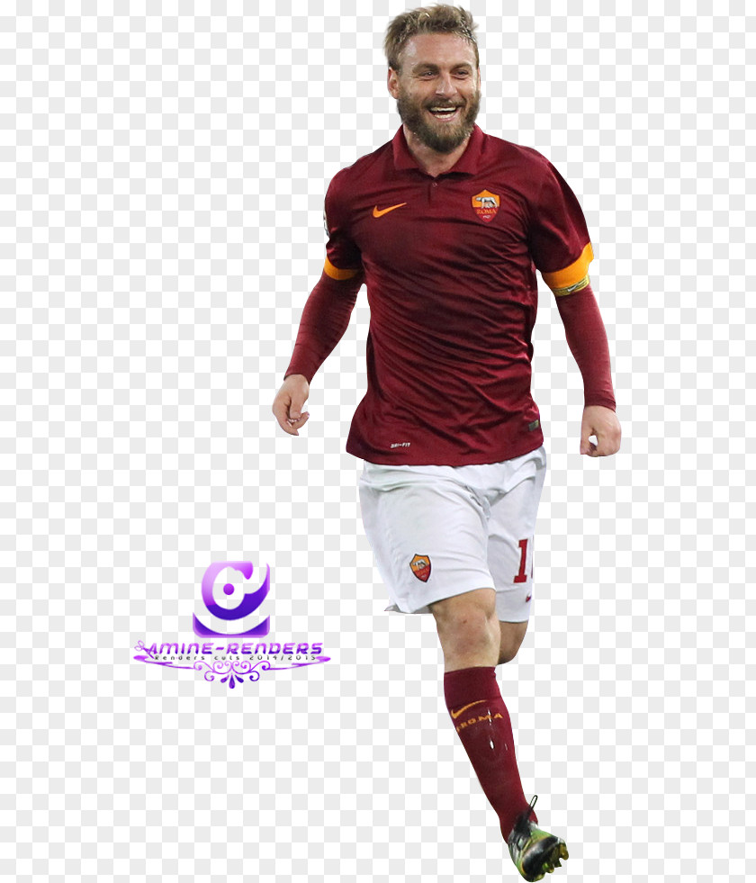 Rossi Daniele De A.S. Roma Football Player Jersey PNG