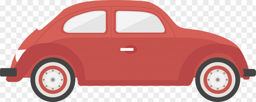 Red Beetle Volkswagen Car PNG