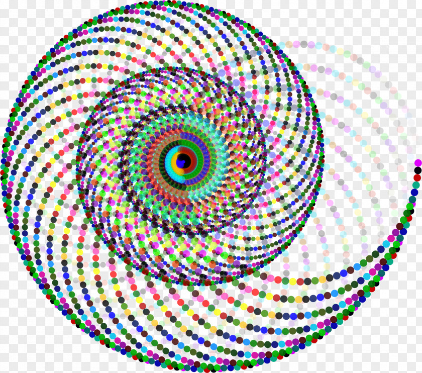 Tango Spiral Circle Point Pattern PNG