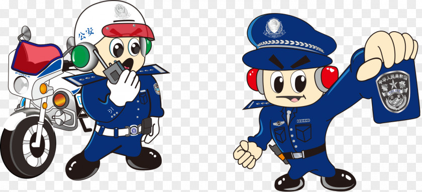 Hand-painted Cartoon Policeman On Duty WannaCry Ransomware Attack Police Officer PNG