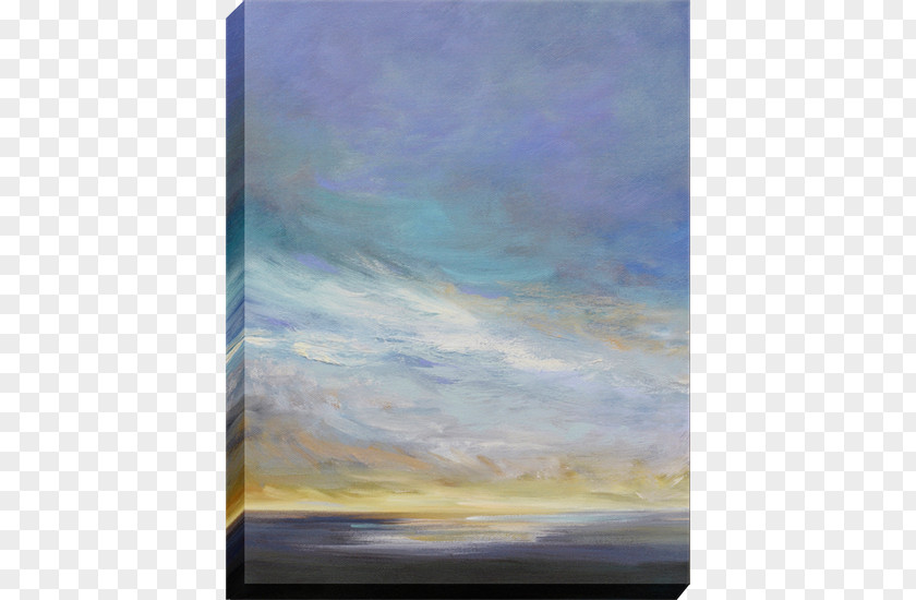 Painting Watercolor Canvas Sky Stretcher Bar PNG