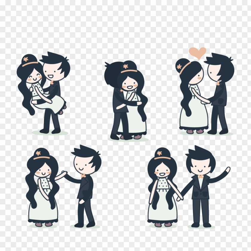 Vector Cute Couple Significant Other PNG