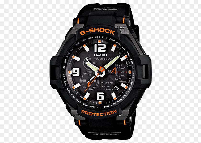 Watch G-Shock Solar-powered Casio Shock-resistant PNG