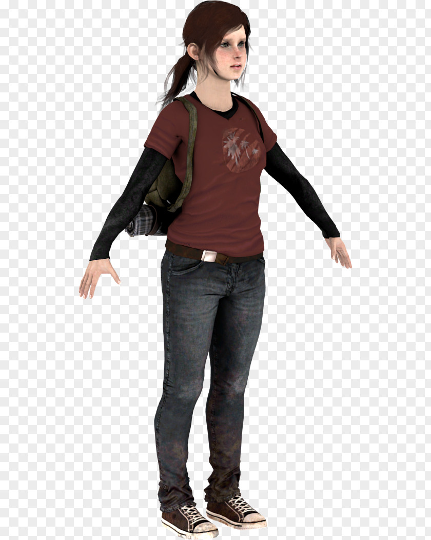 Jeans T-shirt Shoe Ellie Costume PNG