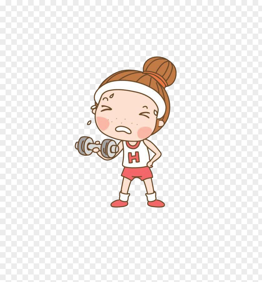 Physical Exercise Dumbbell PNG exercise Dumbbell, Girl lifting dumbbells clipart PNG