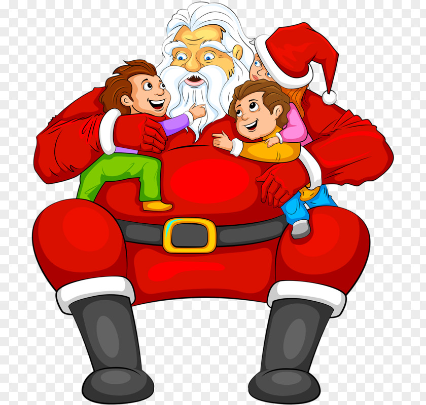 Santa Claus Gift Christmas Child PNG