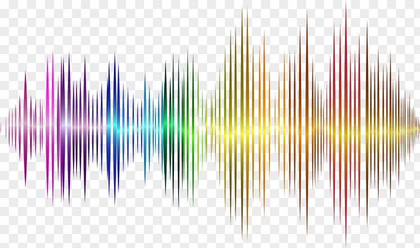 Vector Rainbow Sound Wave Curve Picture Wallpaper PNG
