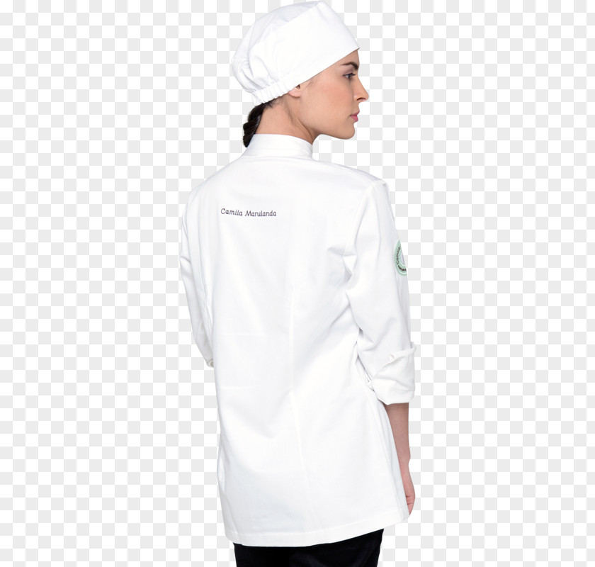 Chef Uniform Chef's Sleeve Collar Jacket Blouse PNG