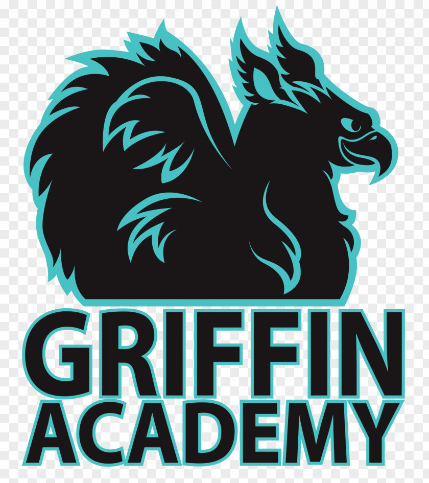 Griffin Vertebrate Logo Brand Teal Font PNG
