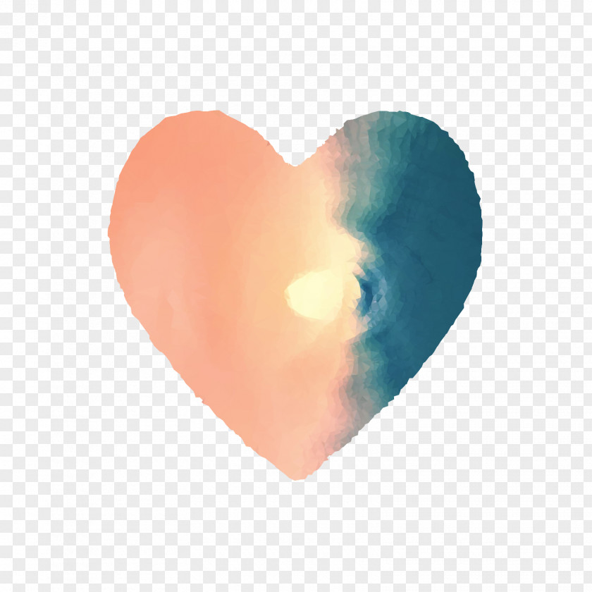 Heart M-095 Orange S.A. Sky PNG