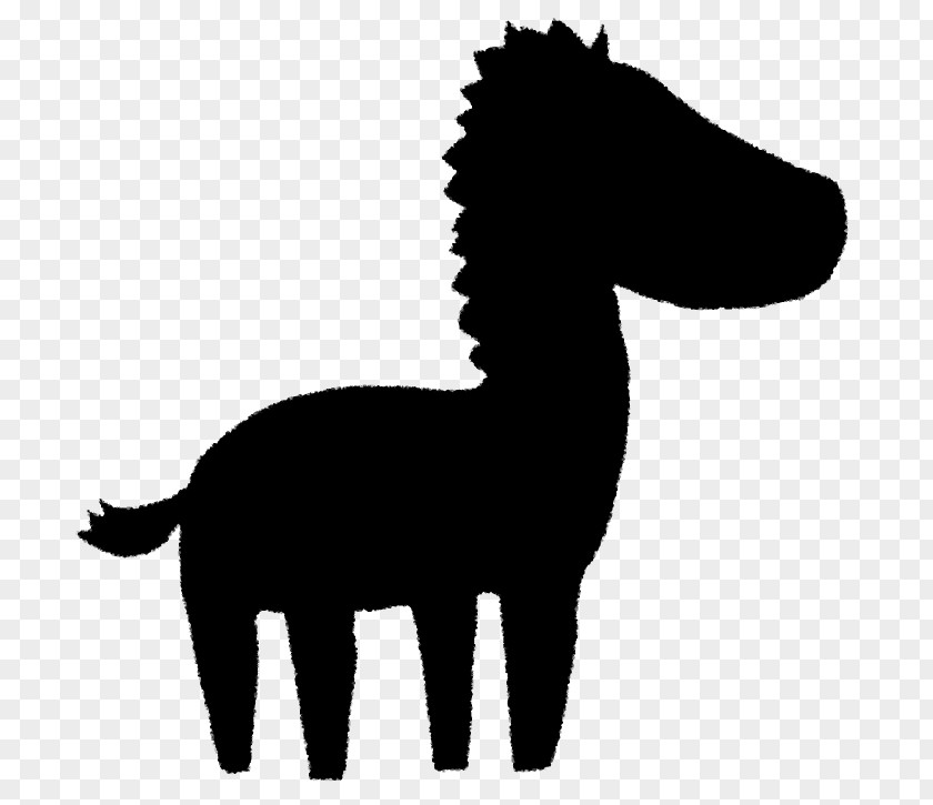 M Donkey Camel Pack Animal Mustang Black & White PNG