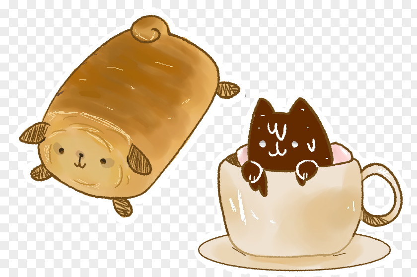 Pain Au Chocolat Coffee Cup Carnivora Food Cartoon PNG