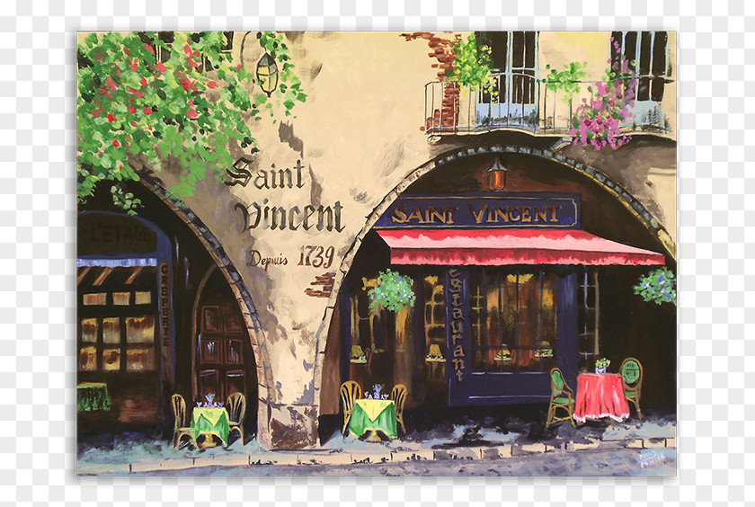 Painting Cafe The Starry Night France Art PNG