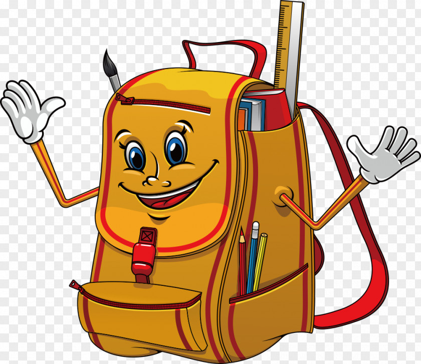 Vector Bag Backpack School Ruler Education PNG