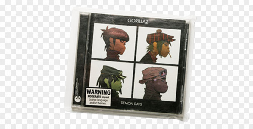 Plastic Cd Cover Gorillaz Demon Days Phonograph Record Album Virtual Band PNG