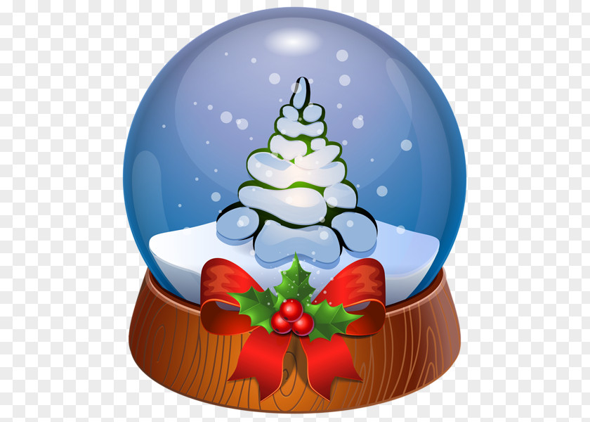 Santa Claus Snow Globes Christmas Clip Art PNG