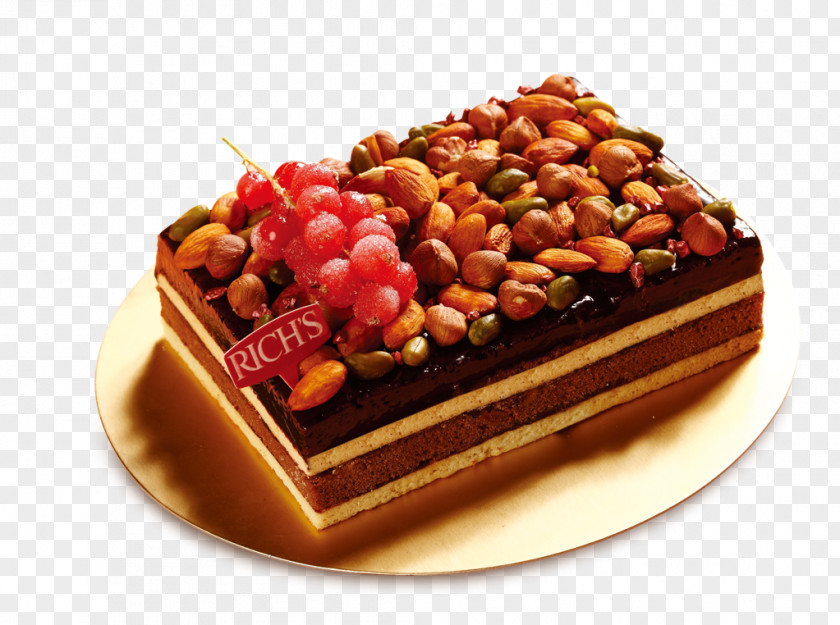 Almond Cake Chocolate Christmas Birthday Fruitcake PNG