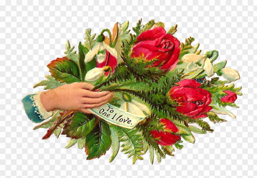 Flower Garden Roses Bouquet Valentine's Day PNG