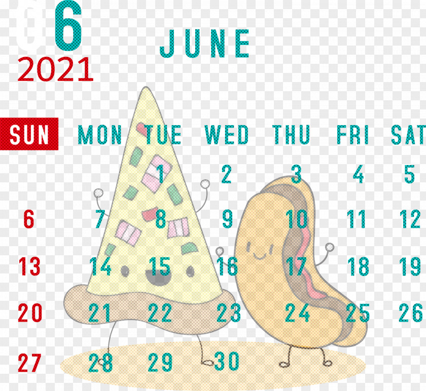 June 2021 Calendar Printable PNG