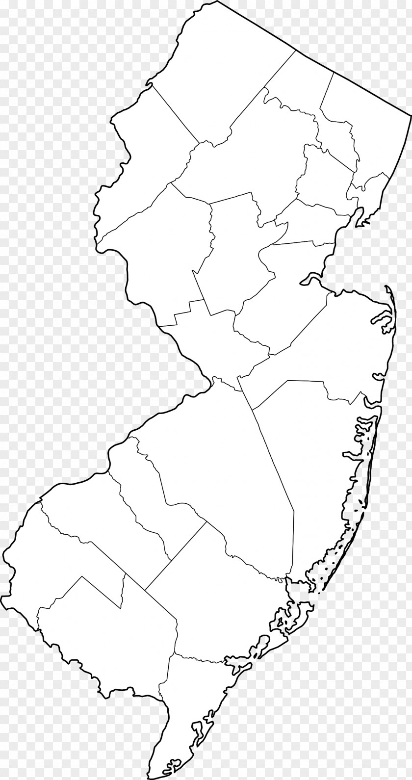 Map Warren County, New Jersey Bergen Ocean County Hunterdon Hudson PNG