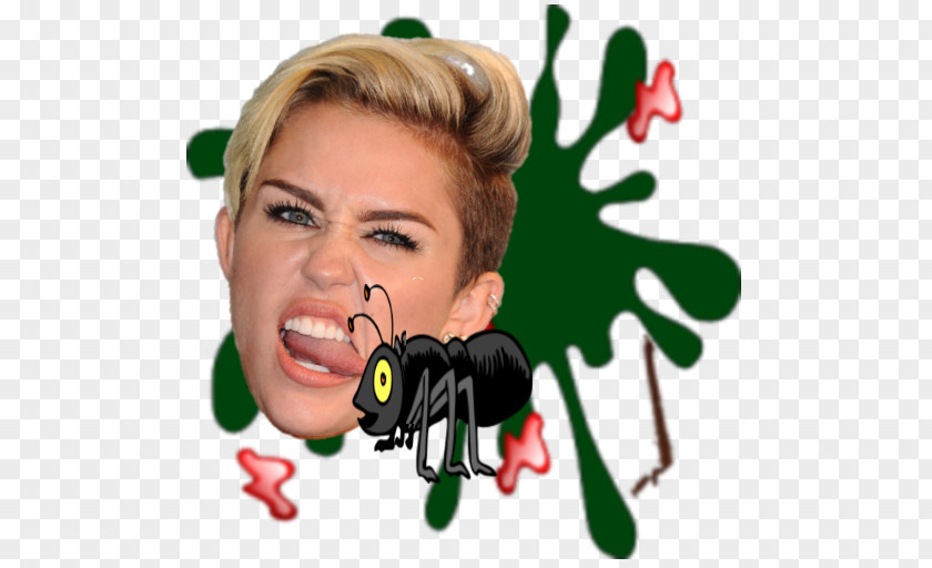 Miley Cyrus Head Agar.io Cell Microphone Smash Hit Splatter-Head PNG