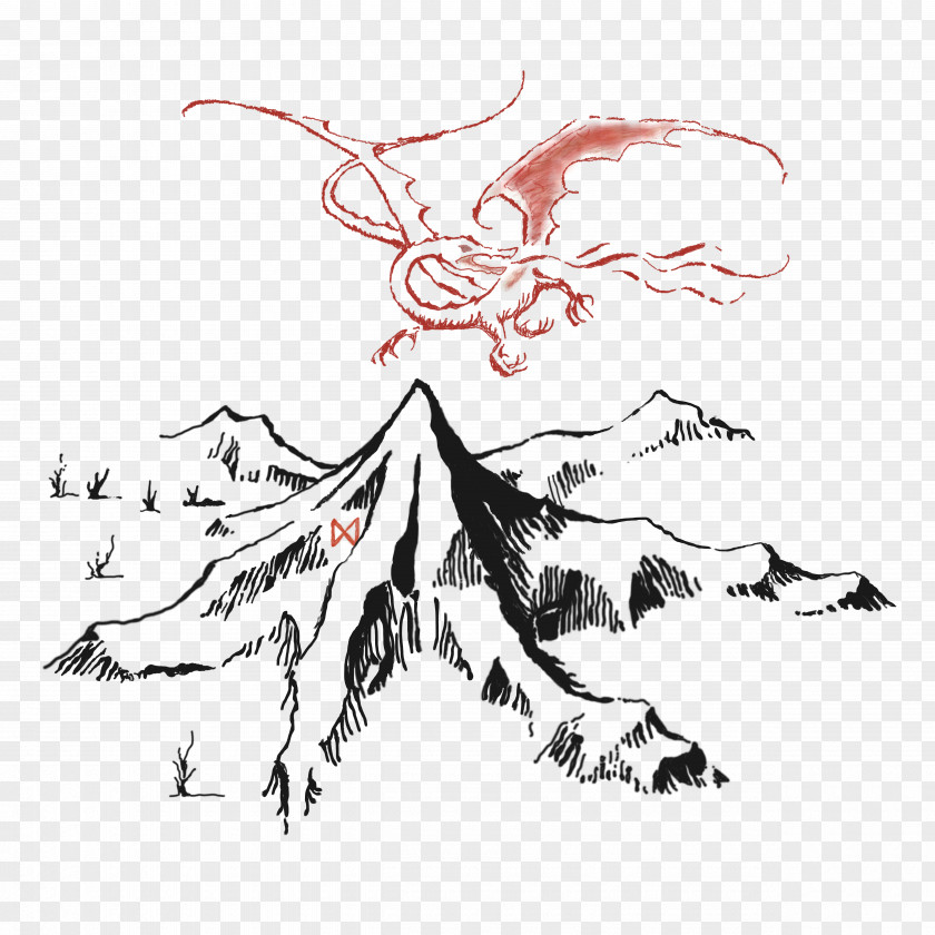 Mountains The Hobbit Smaug Bilbo Baggins Gandalf Lonely Mountain PNG