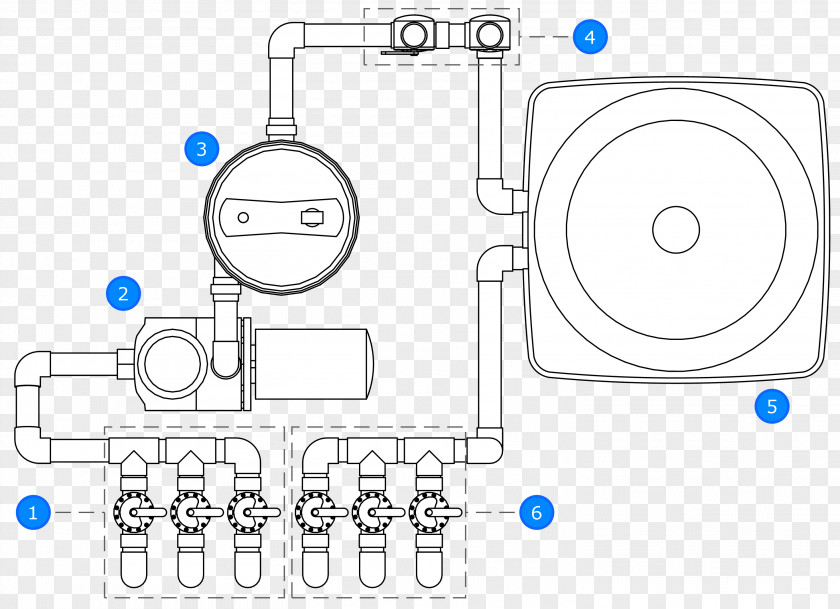 Pipe Drawing Swimming Pool Electricity Heater Valve Solar Power PNG